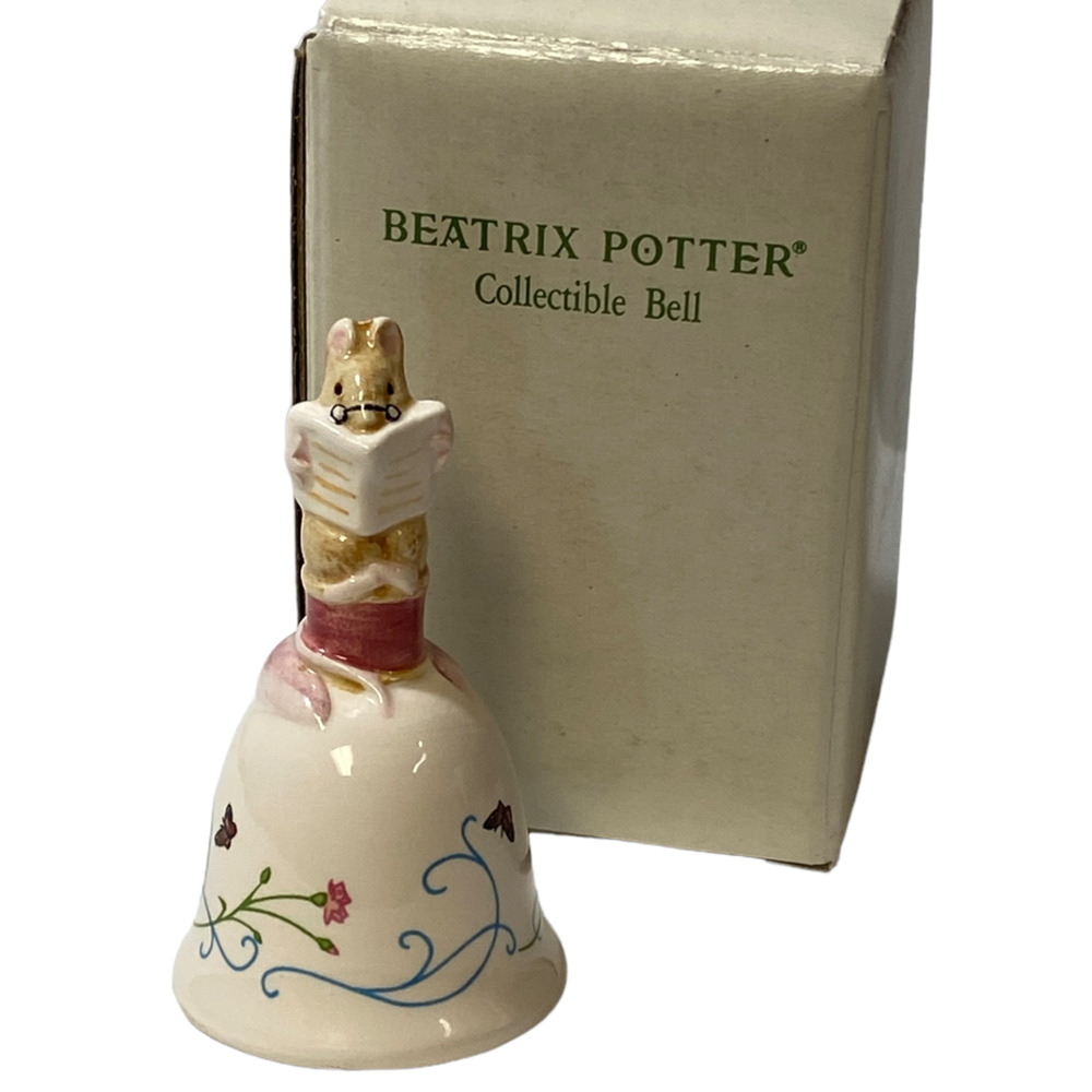 Schmid Beatrix Potter Tailor of Gloucester Miniature Bell 1992 F. Warne & Co NIB